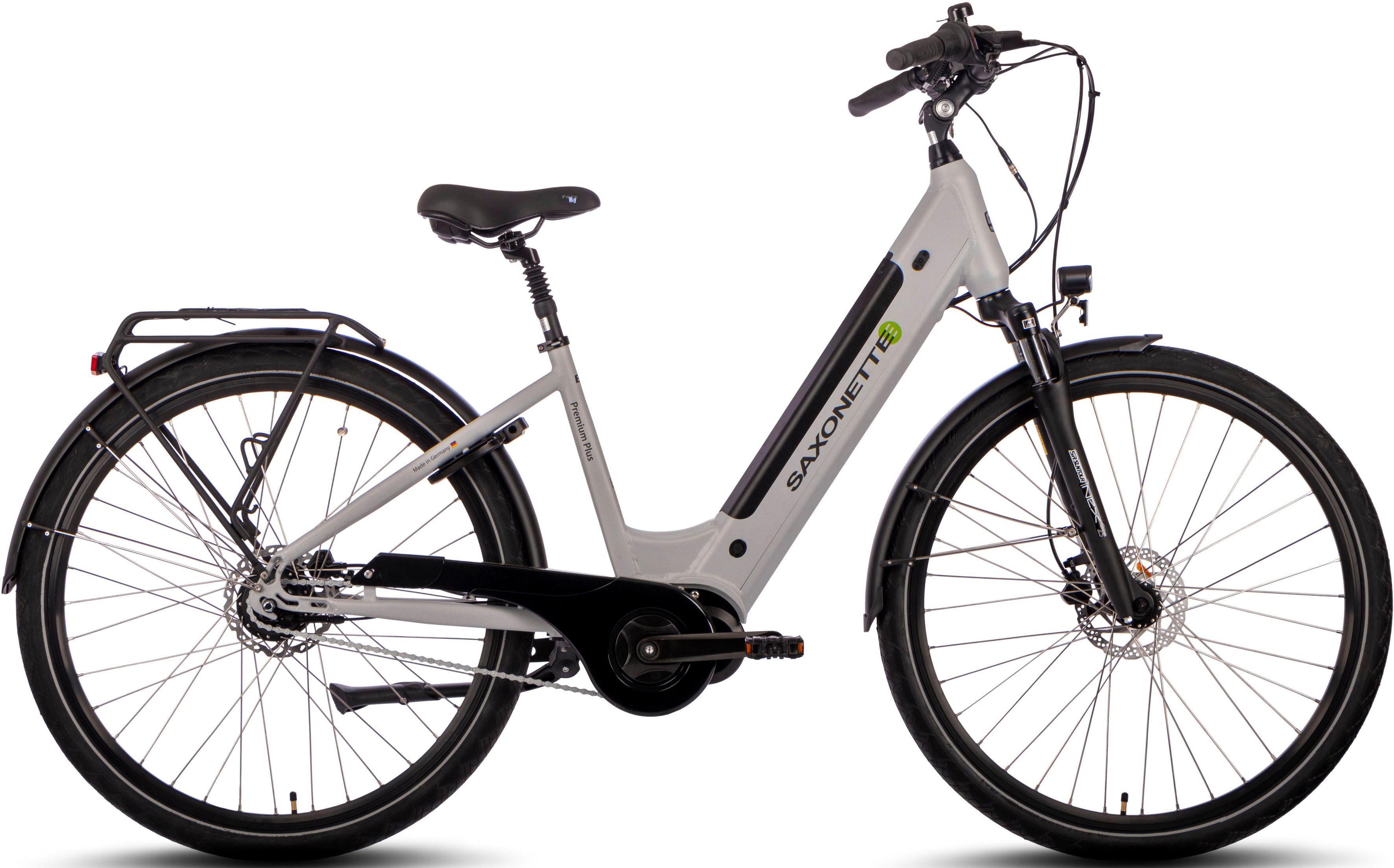 SAXONETTE E-Bike Premium Plus 3.0, 8 Gang, Nabenschaltung, Mittelmotor, 522 Wh Akku