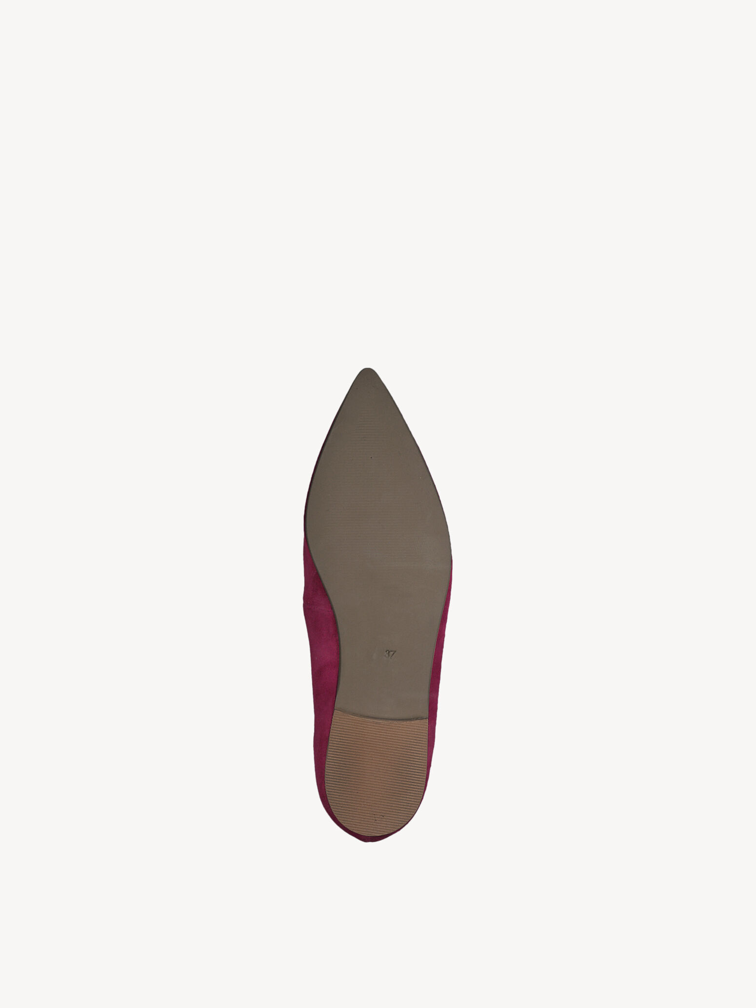 Ballerine en cuir - rose fuchsia