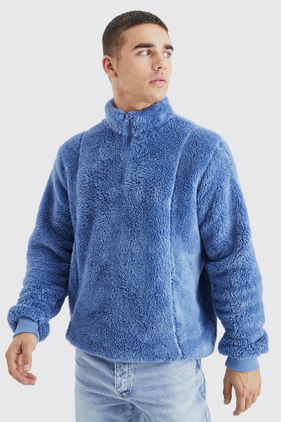 Official Borg-Sweatshirt mit 1/4 Reißverschluss