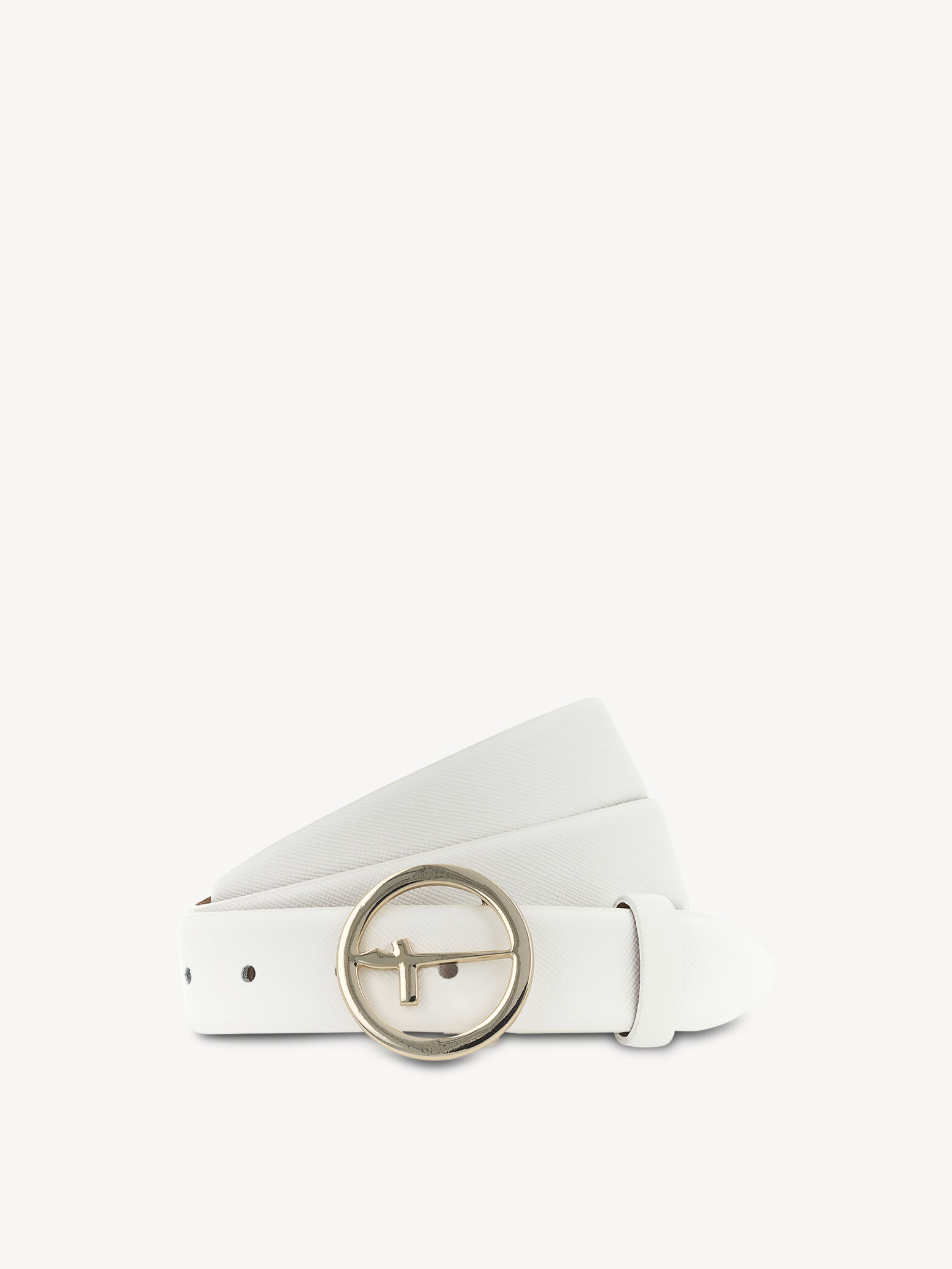 Ceinture en cuir - blanc