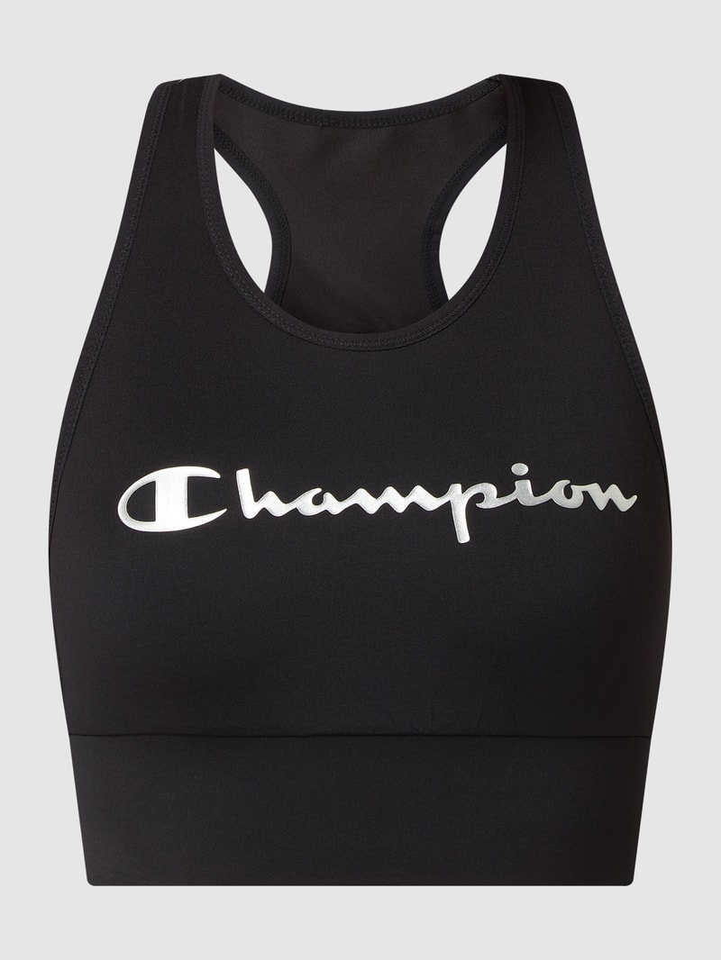 Athletic Fit Bustier mit Stretch-Anteil in silber
