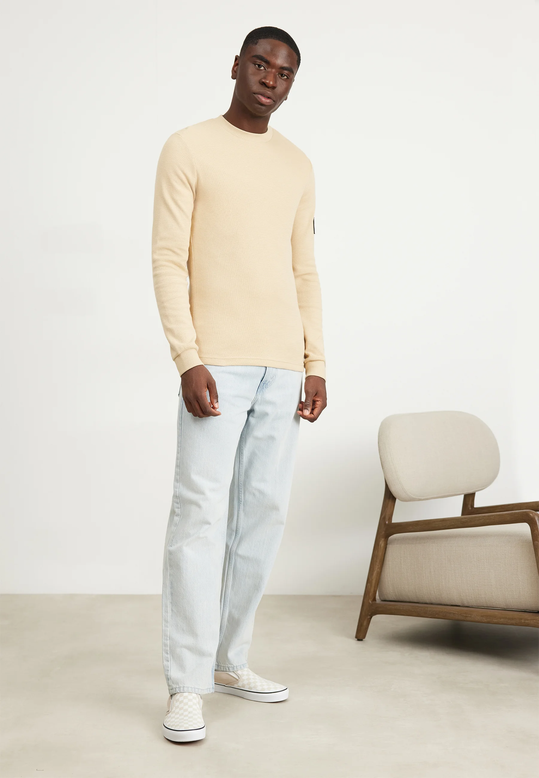 Calvin Klein Jeans BADGE WAFFLE - Suéter