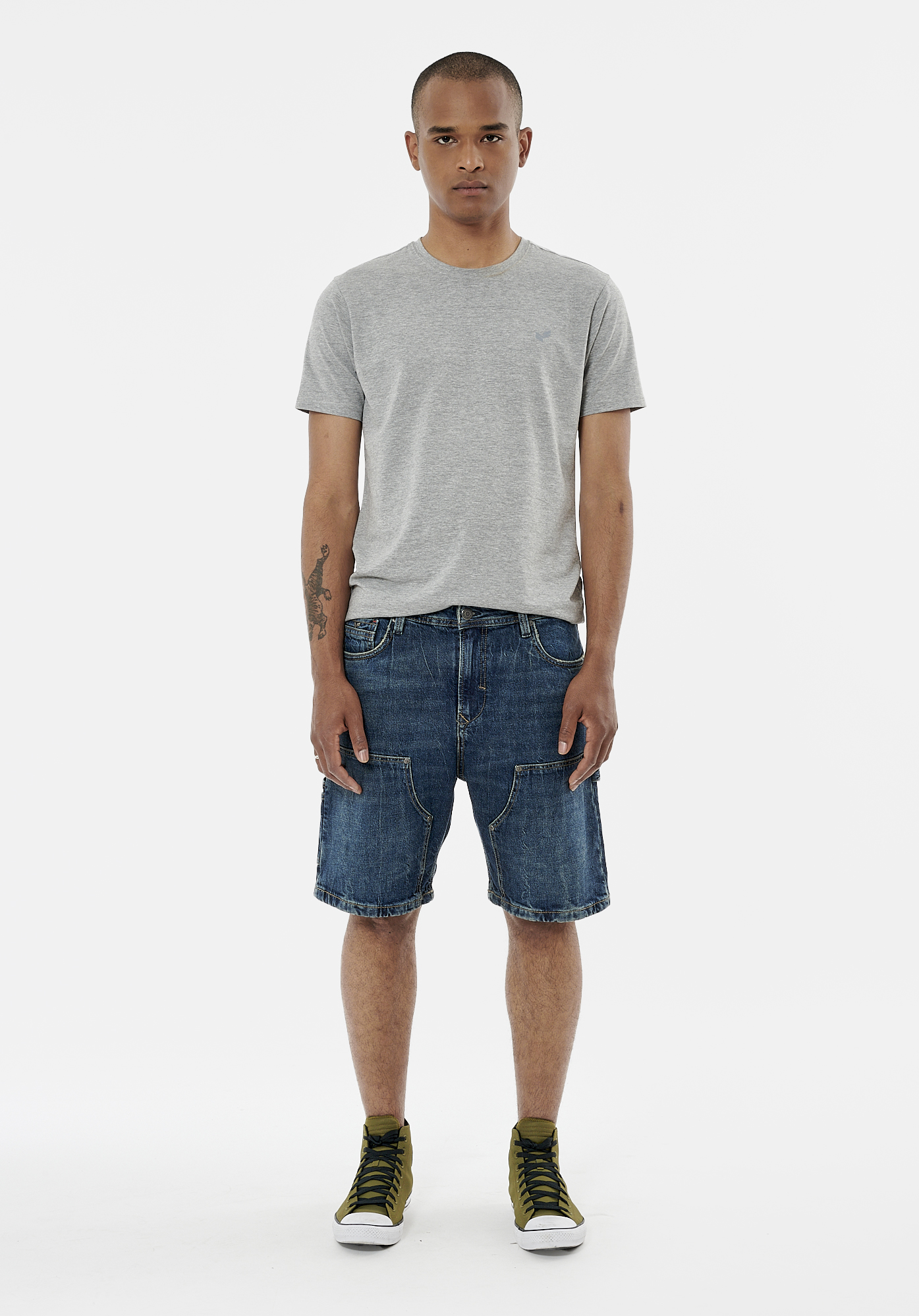 EMRIK  Short en jean loose homme