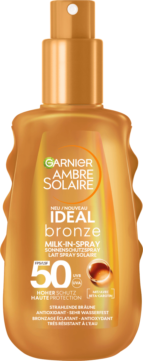 Sonnenspray ideal bronze milk-in Spray, LSF 50, 150 ml