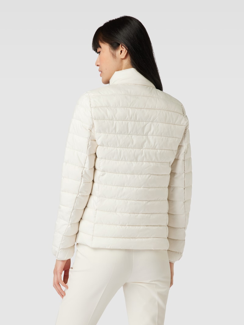 Steppjacke mit Stehkragen in offwhite