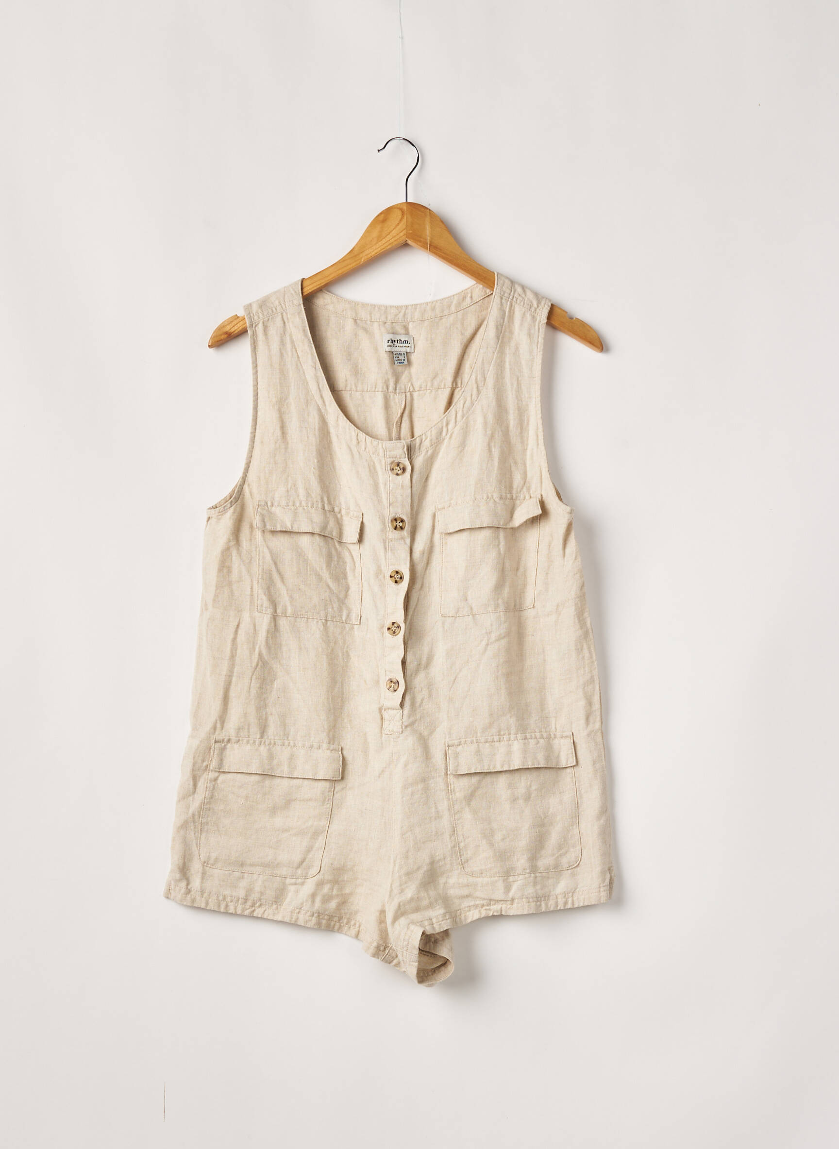 Rhythm  Combi Shorts Femme couleur beige