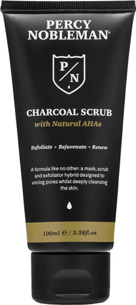 Percy Nobleman Charcoal Scrub With Natural AHAs Gesichtspeeling