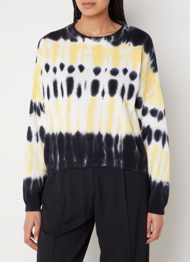 Pulover Ba&sh Tutti din tricot fin cu imprimeu tie-dye