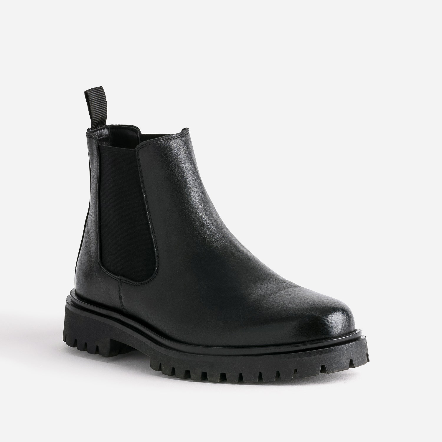 Chelsea boots noir en cuir