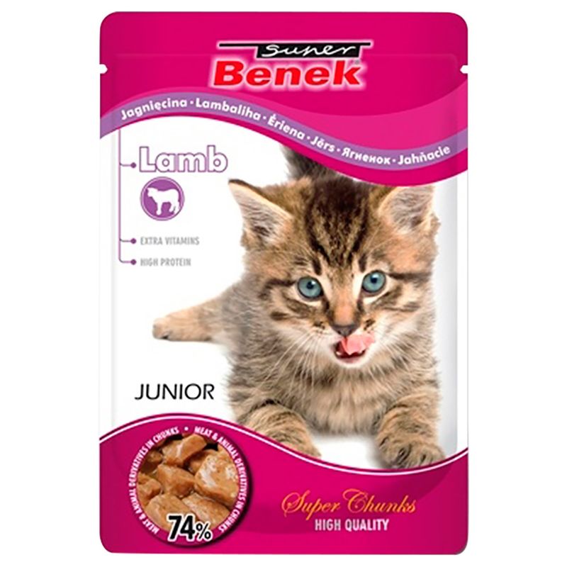 Sparpaket Super Benek Super Chunks Kitten 48 x 100 g | bitiba %
