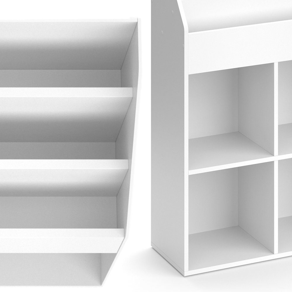 Vicco Bücherregal Kinderregal Aufbewahrungsregal LUIGI groß Weiß