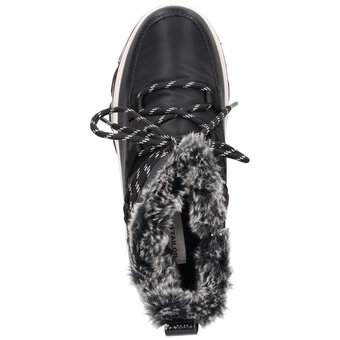 Tom Tailor Schnür Boots in schwarz