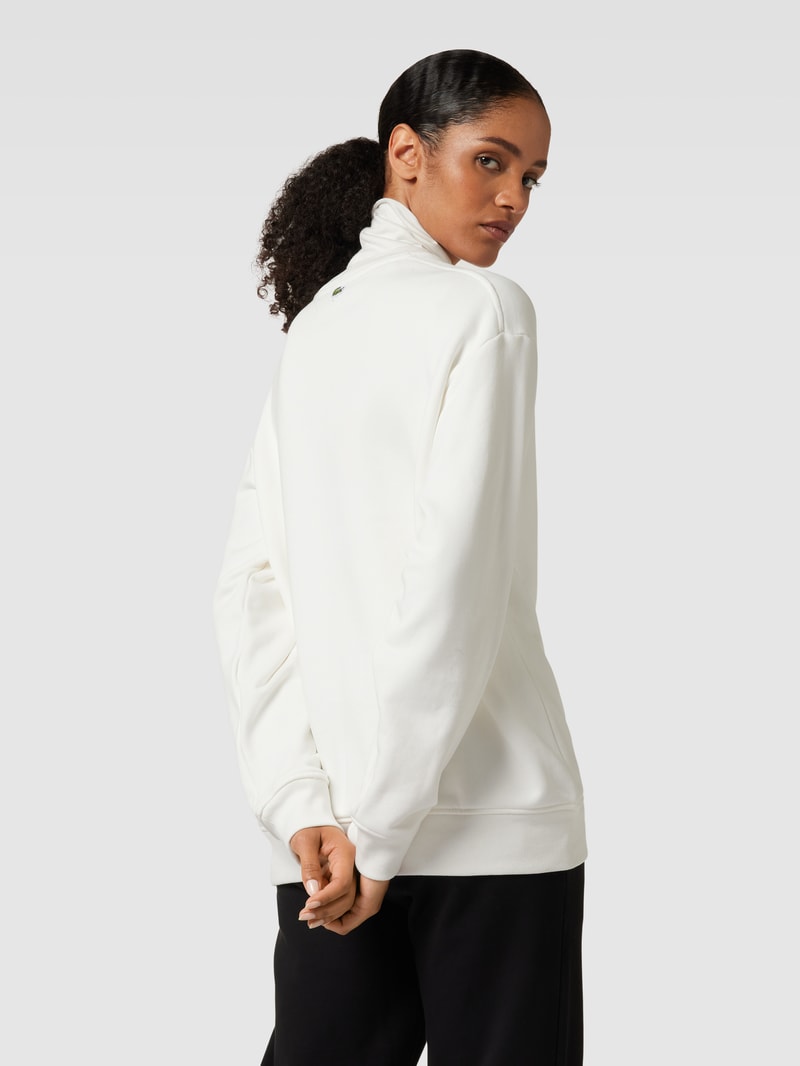 Sweatshirt mit Label-Print in offwhite