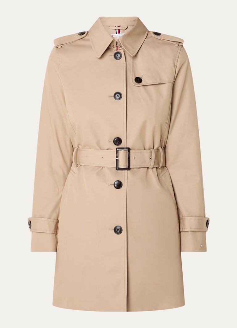 Tommy Hilfiger Heritage trench kaput s remenom i bočnim džepovima