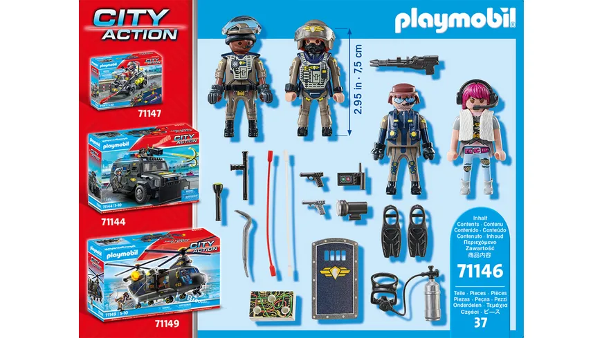 PLAYMOBIL 71146 - City Action - SWAT-Figurenset