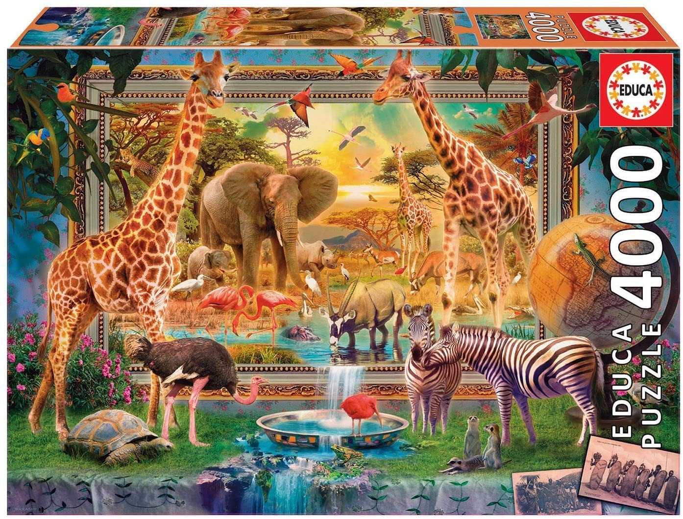 Educa Puzzle Die Savanne erwacht, 4000 Puzzleteile