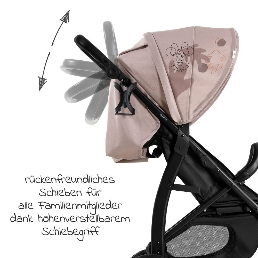 Hauck Kinder-Buggy Rapid 4D - Minnie Mouse Rose
