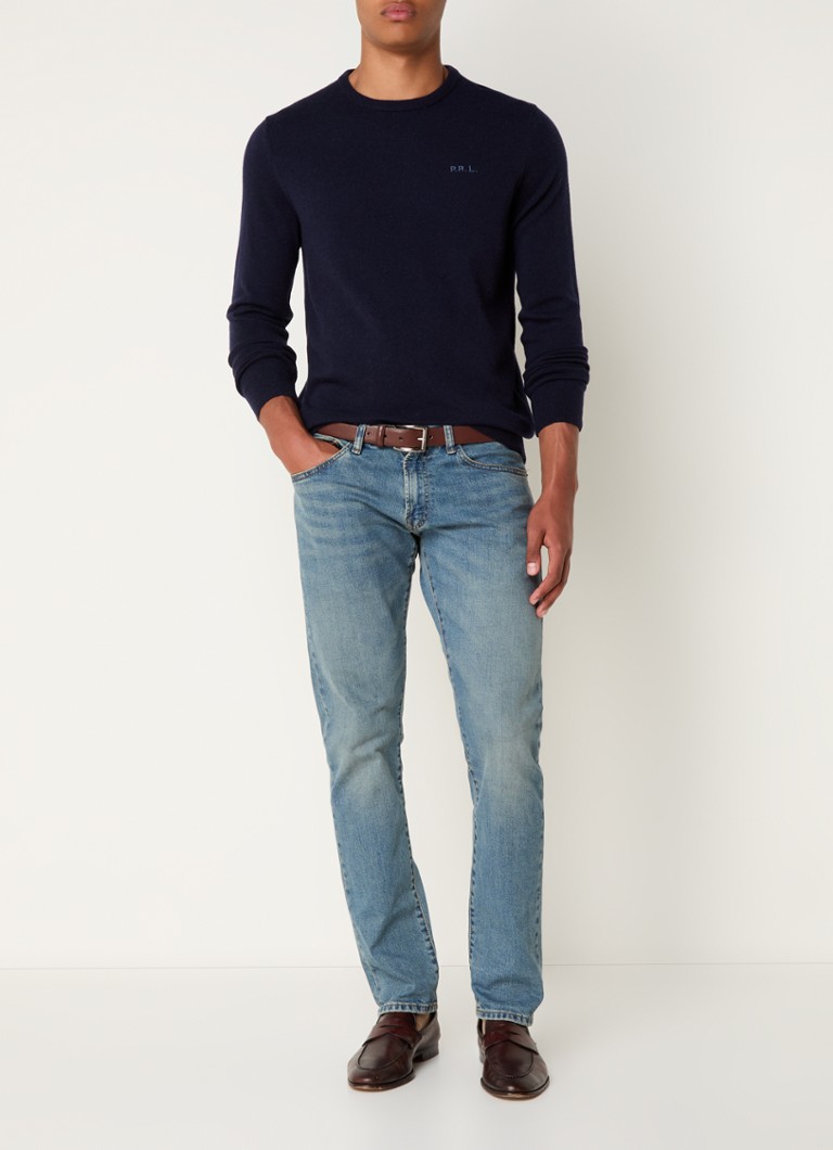 Πουλόβερ Ralph Lauren με λεπτή πλέξη από μαλλί και λογότυπο