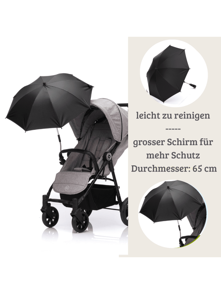 fillikid Sonnenschirm Easy Fit Exclusiv in Schwarz günstig kaufen onesize
