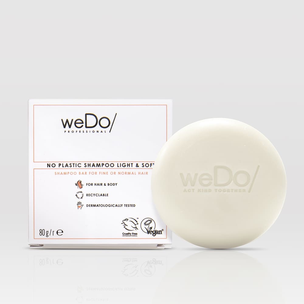 wedo Shampoing Solide Vegan Légèreté et Douceur pour cheveux fins Shampooing solide vegan pour cheveux fins