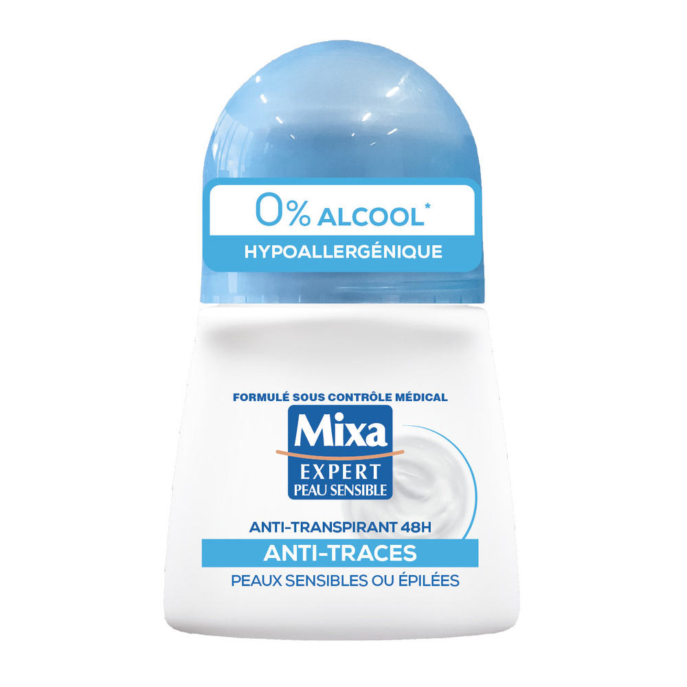 mixa Expert Peau Sensible Déodorant Anti-Transpirant 48h Anti-Traces