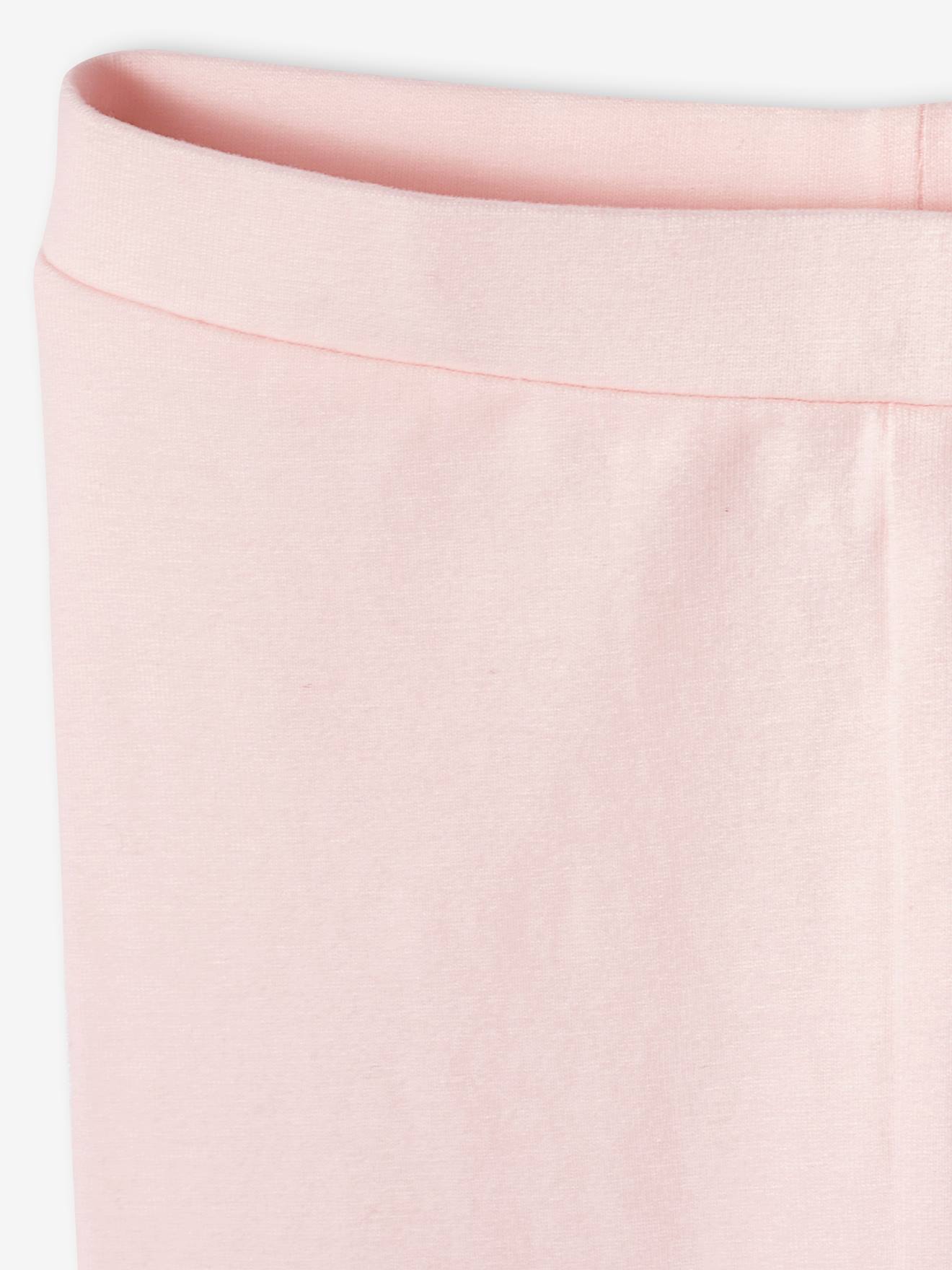 Lot de 2 leggings basic bébé BASICS rose pâle