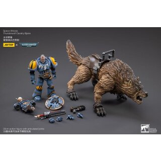 Warhammer 40k Actionfigur 1/18 Space Wolves Thunderwolf Cavalry Bjane