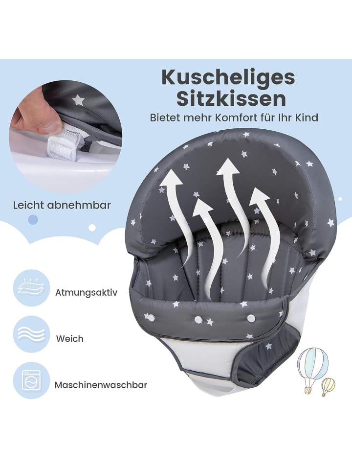 COSTWAY Lauflernhilfe in Grau günstig kaufen 70 x 60 cm