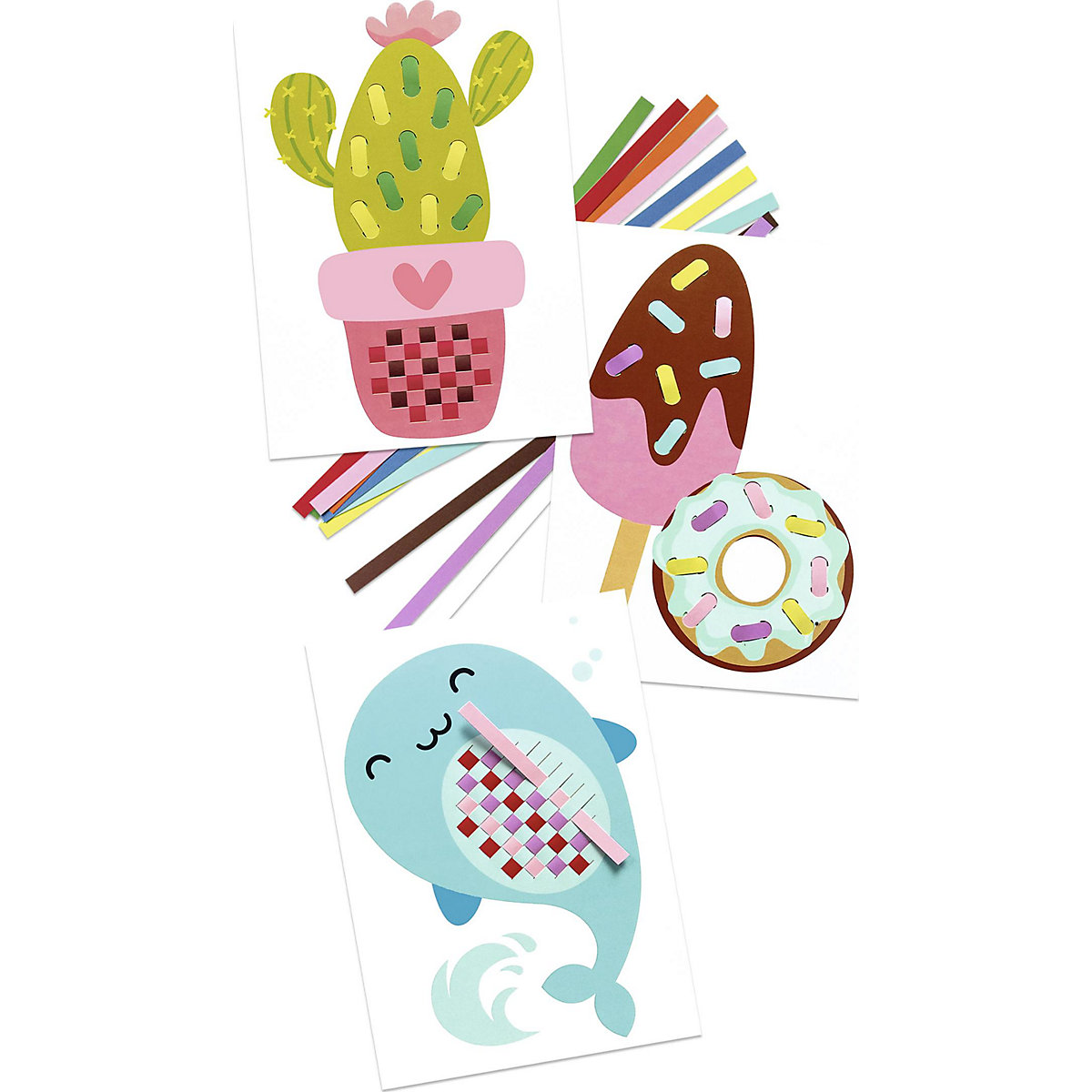 Sommerliche Flechtmotive A4