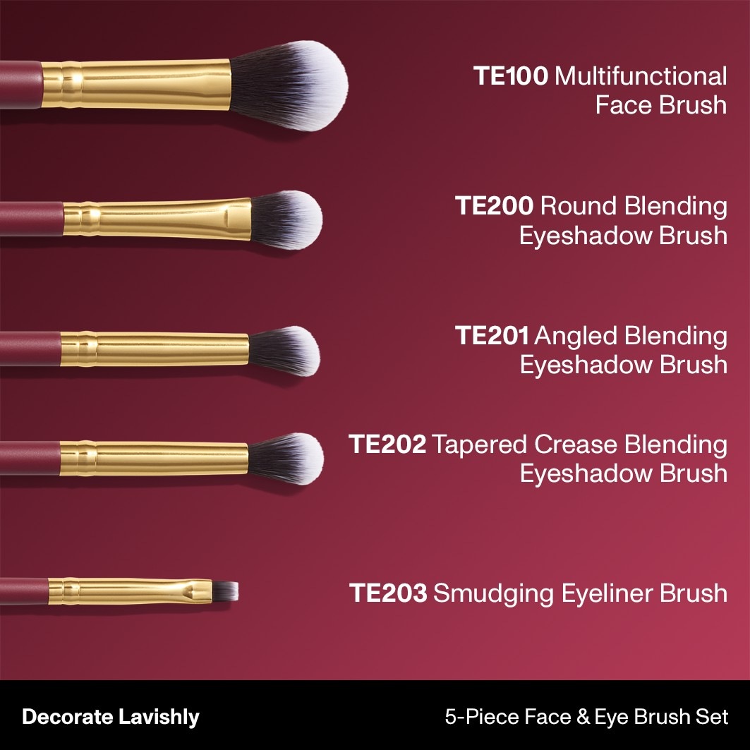 DECORATE LAVISHLY 6-TEILIGES GESICHTS- UND AUGENPINSELSET