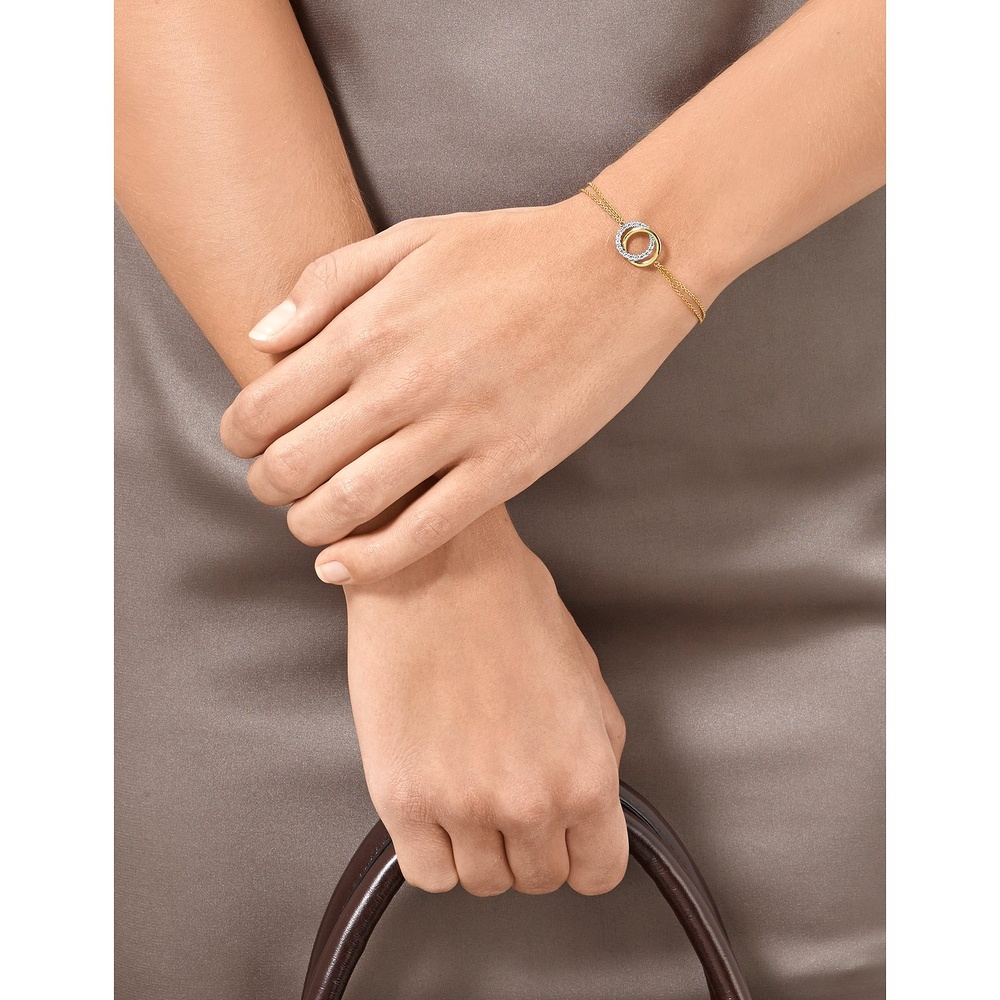 FAVS Bracelet 375 Or jaune, 375 Or blanc Bracelet
