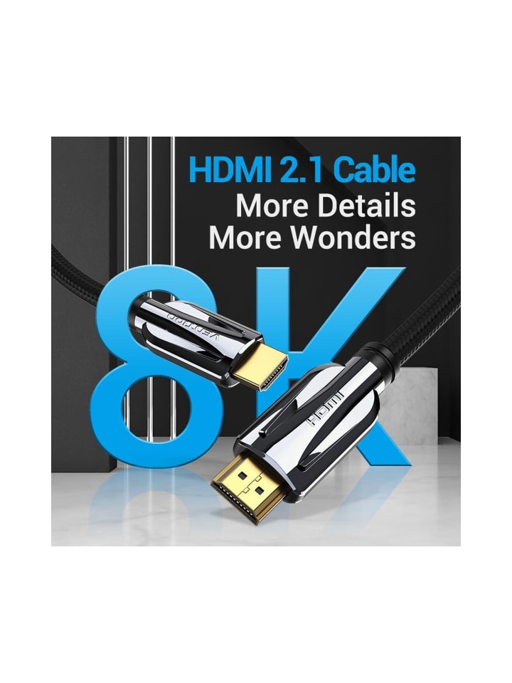 Vention HDMI 2.1 Ultra High Speed ??Kabel 8K mit eARC, VRR in Schwarz günstig kaufen onesize