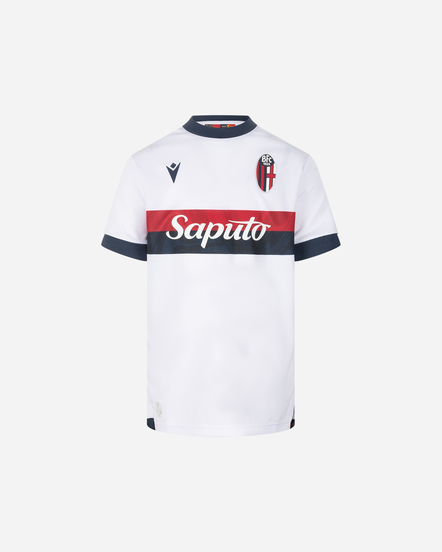 Tricou oficial de fotbal Macron Bologna Champions League 24-25 deplasare Jr. 70006693