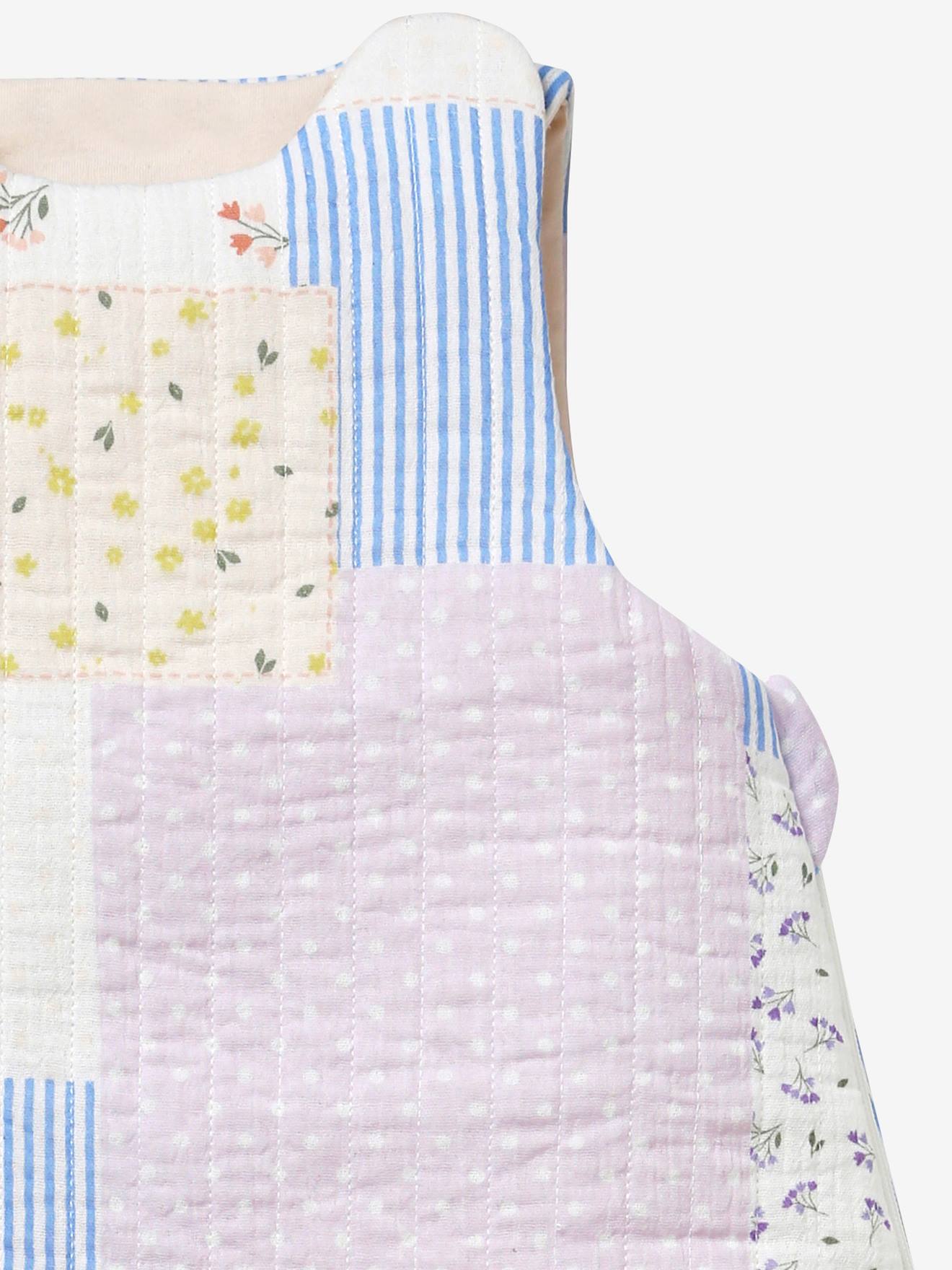 Vertbaudet Ärmelloser Baby Schlafsack SOMMERHAUS Oeko-Tex personalisierbar - mehrfarbig