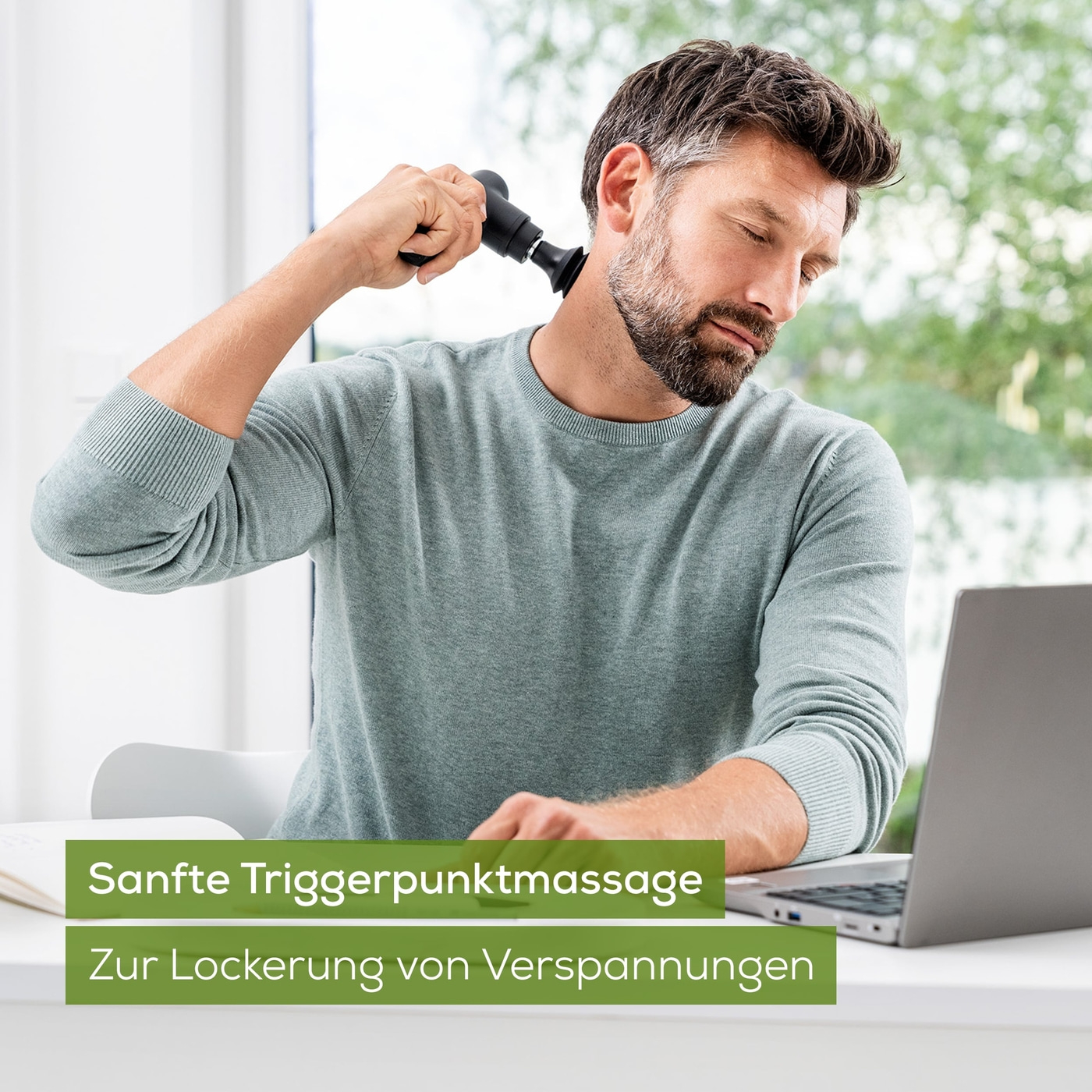 Beurer Muskelmassagegerät MG 79 Massage Gun Sensitive-Gezielte Muskelmassage zur Aktivierung und Regeneration