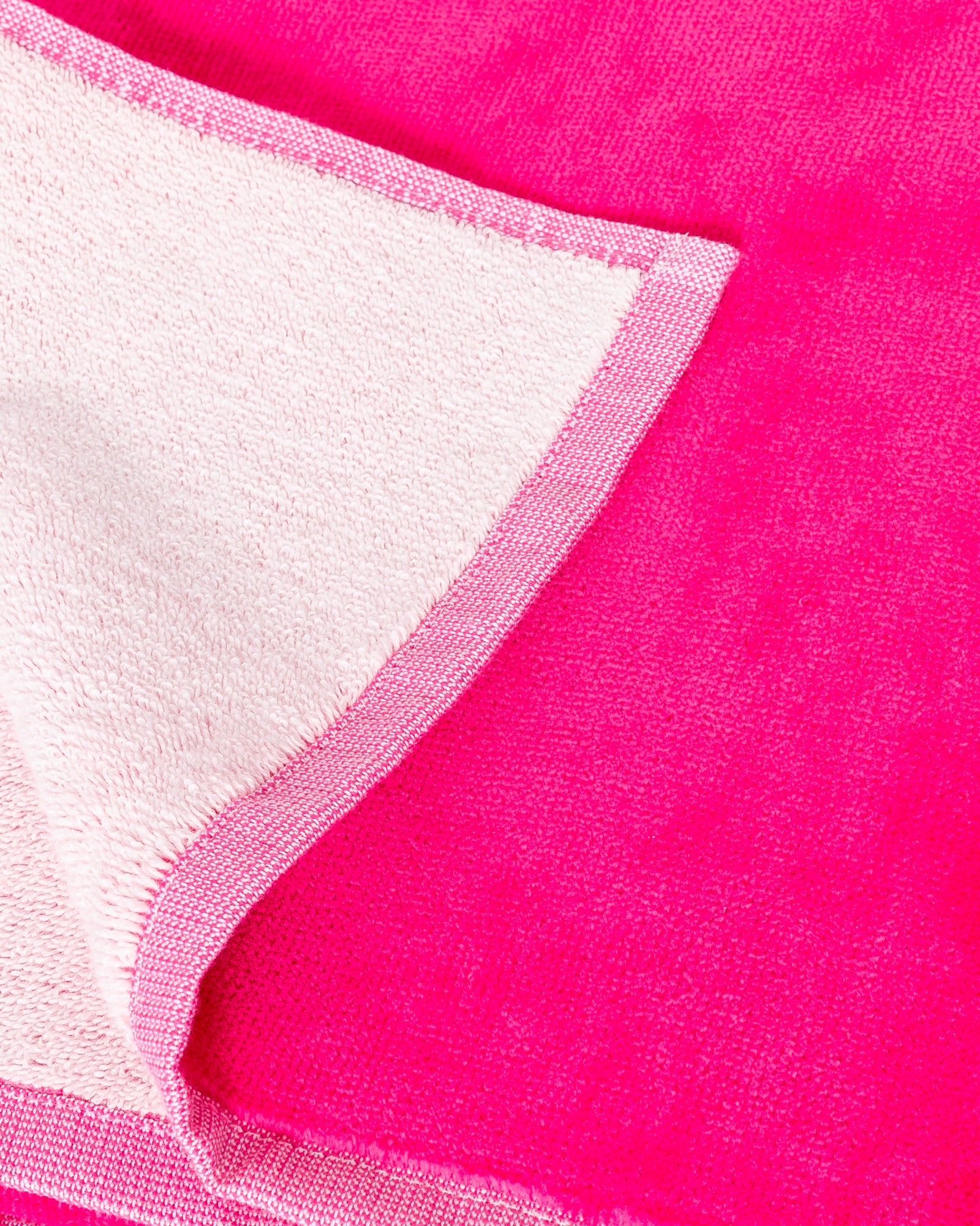 Serviette de plage en éponge Rose intense Beach