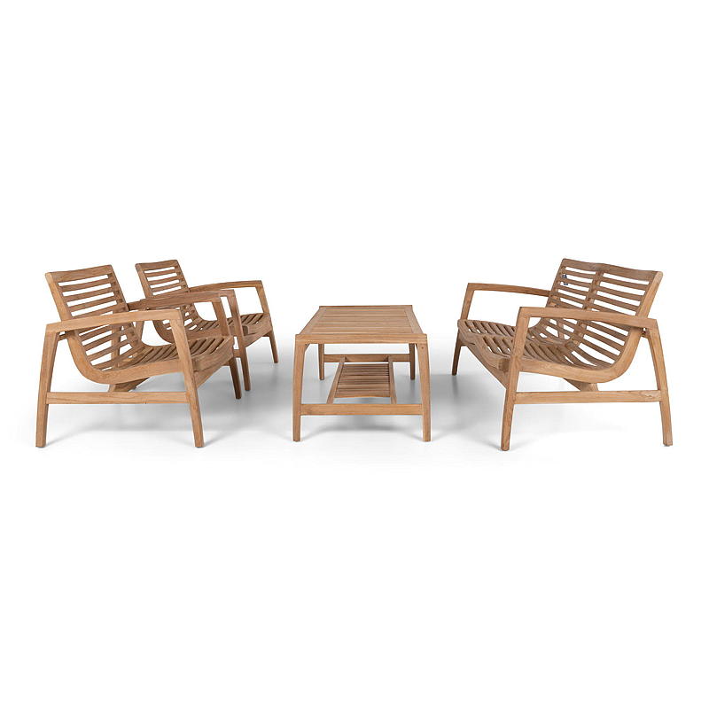 Home Sofagruppe Teak, Greve