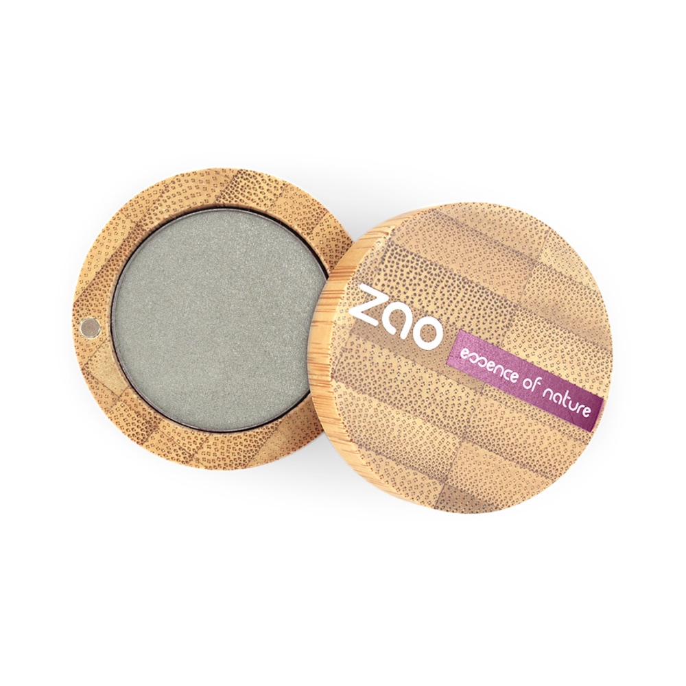 zao essence of nature Ombre à paupières nacrée 108 Gris vert ZAO Ombre à paupières certifiées bio, 100% naturel, vegan et rechargeable