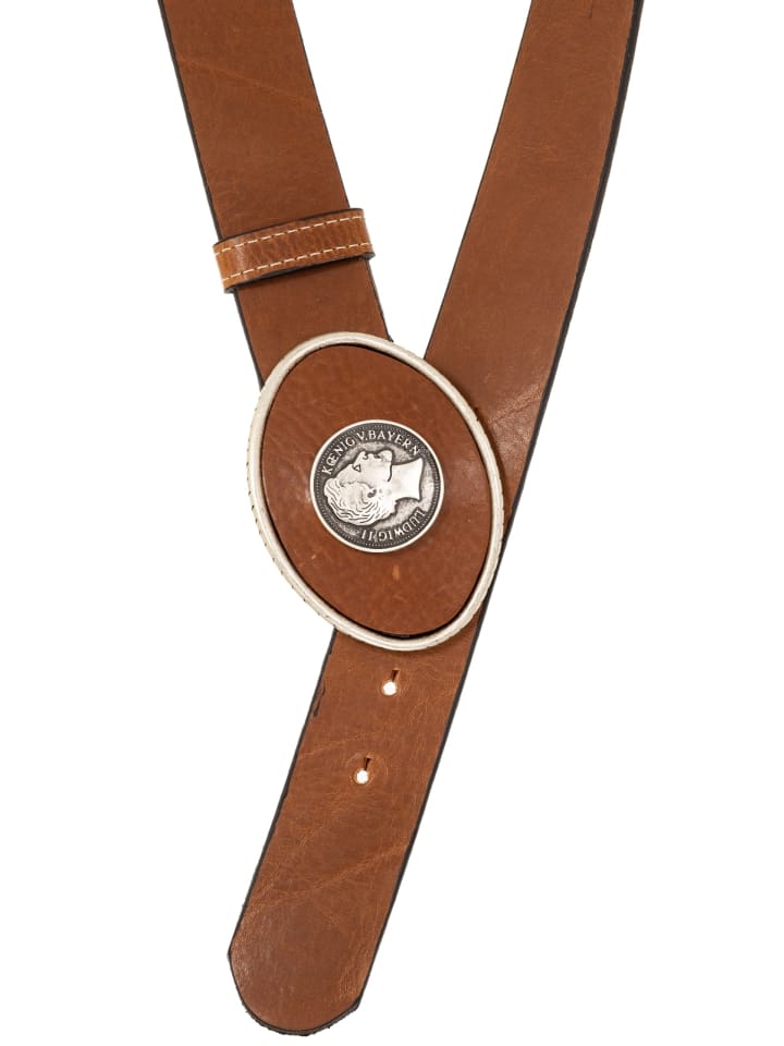 Manid Lederwaren Ledergürtel 7840S121 in mittelbraun günstig kaufen