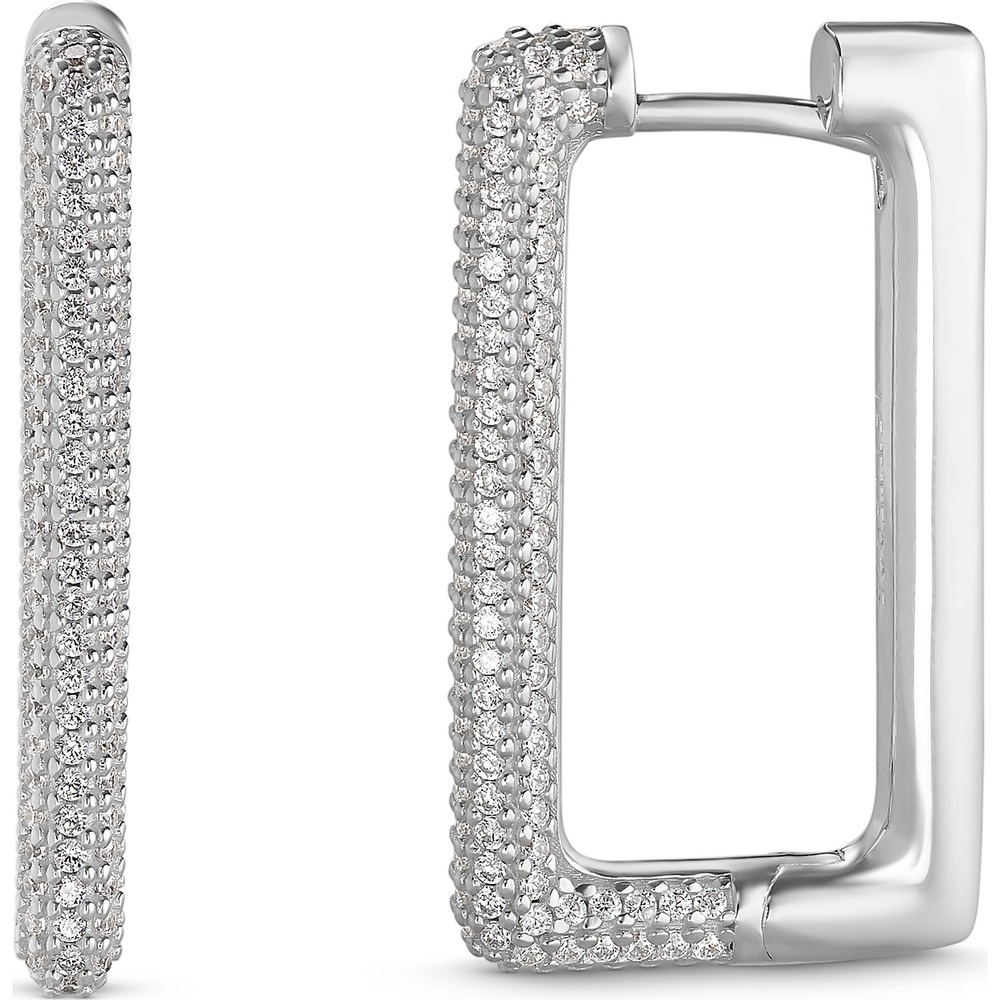 Jette Créoles 925 Argent Boucles d'oreilles