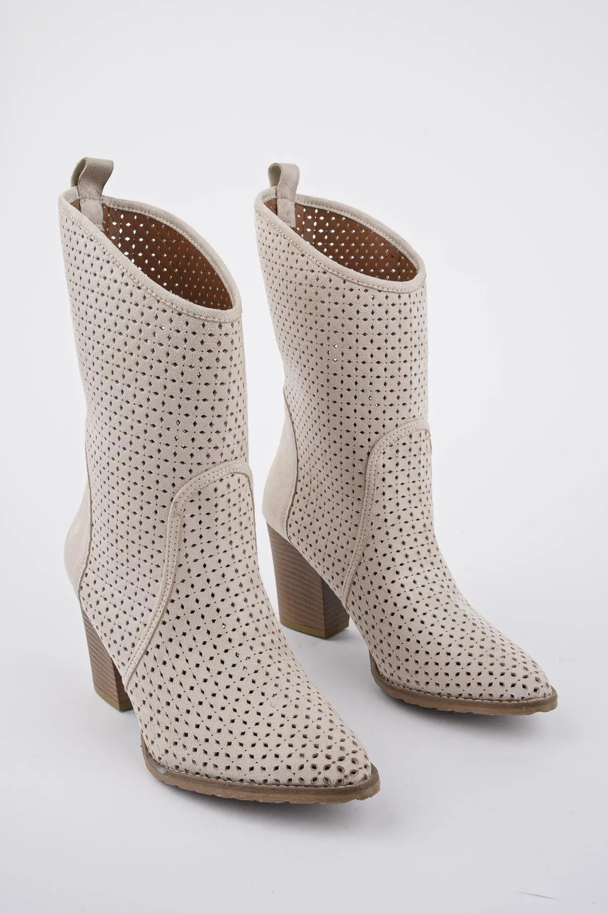MUGGO  Indiana garantiert lasergeschnittene, stilvolle und bequeme Cowboy-Sommerstiefel für Damen