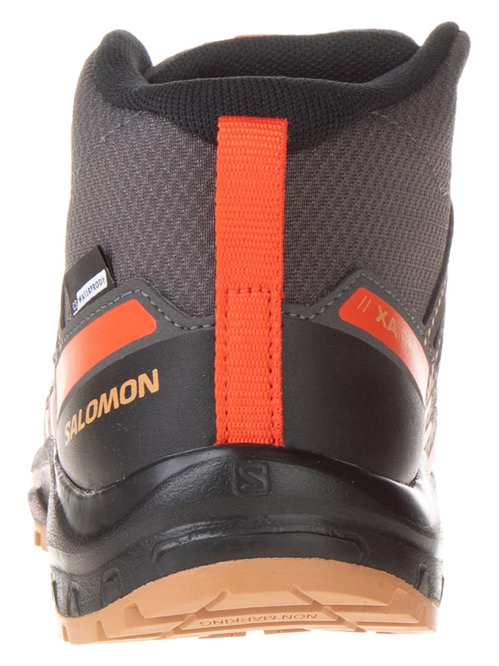 SALOMON Wanderschuhe XA PRO V8 MID CSWP J Mgnt/Acorn/Ch in Anthrazit/ Orange günstig kaufen