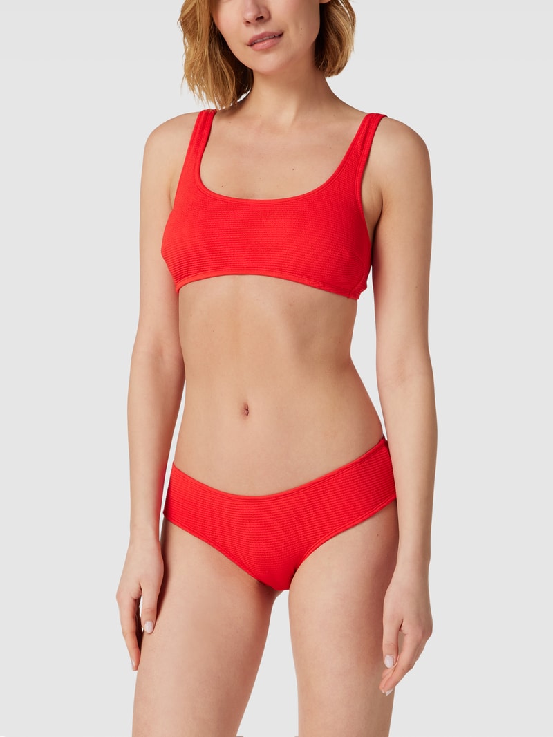 Bikini-Oberteil mit Schnürung Modell 'padded scoop top JOIA' in rot