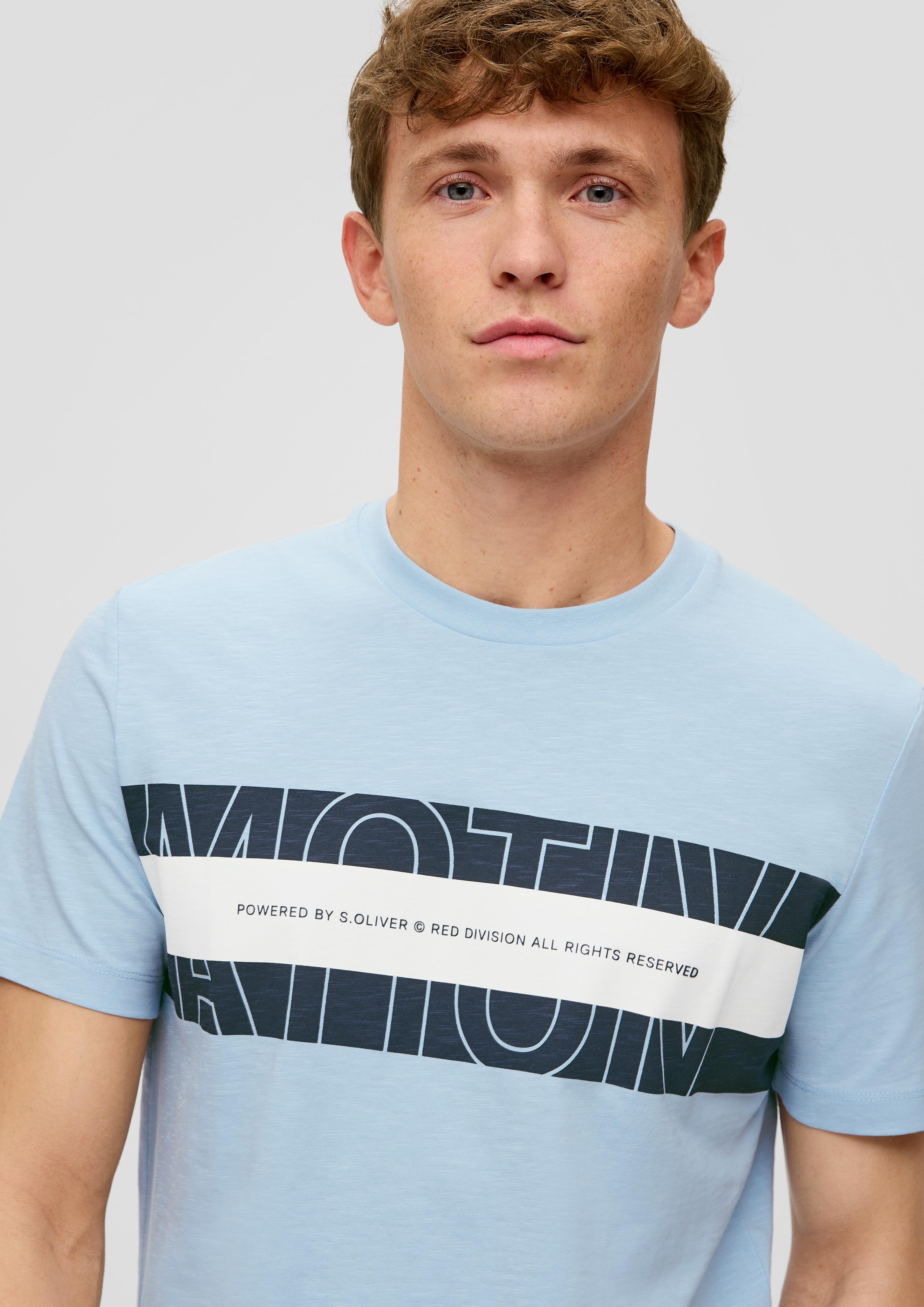 Baumwollshirt mit Frontprint  2141467-50F1
