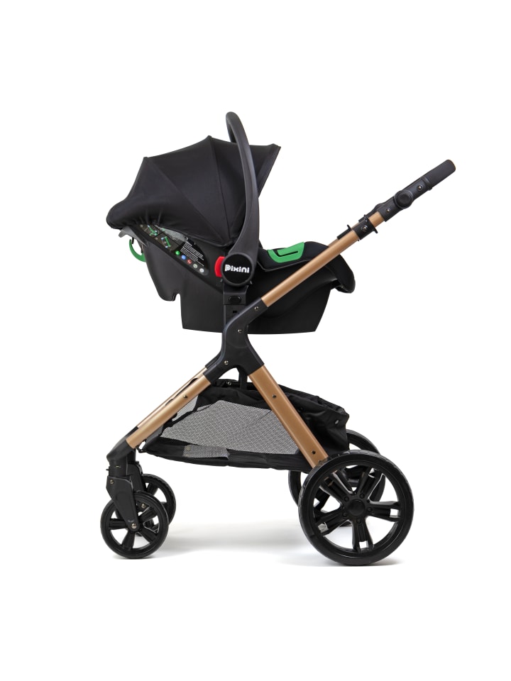 PIXINI Arizona Kinderwagen Set 3in1 gold/schwarz günstig kaufen onesize