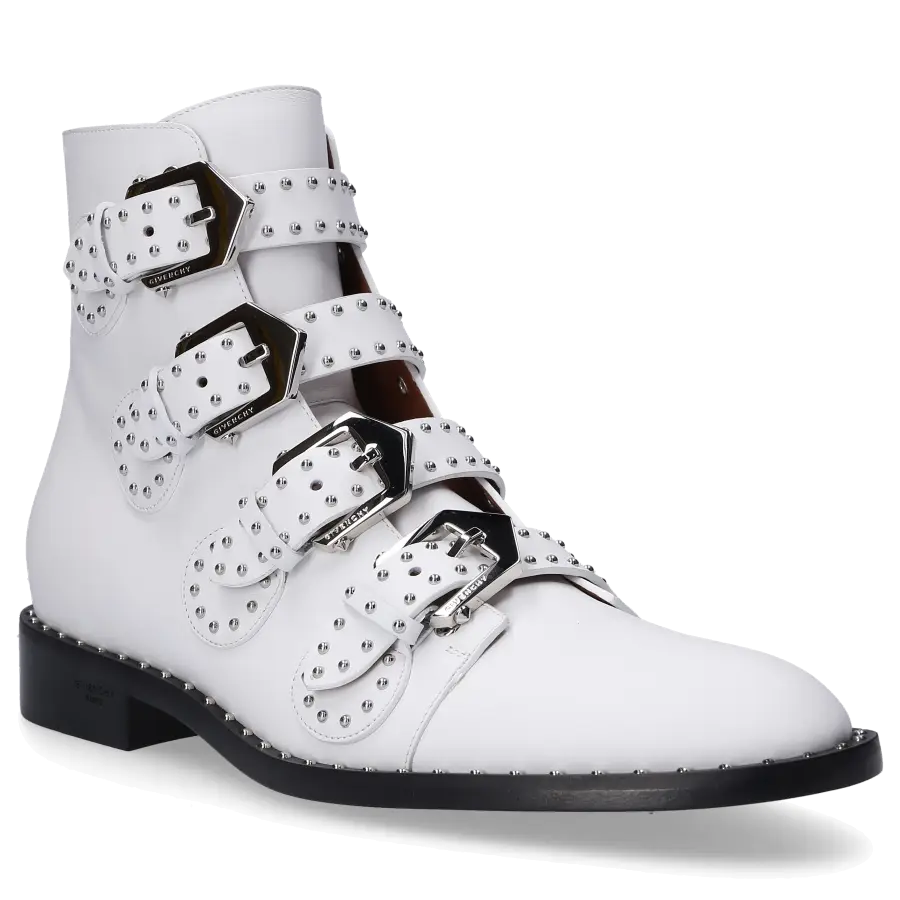 Givenchy - Stiefeletten HAVANNA Kalbsleder - weiß