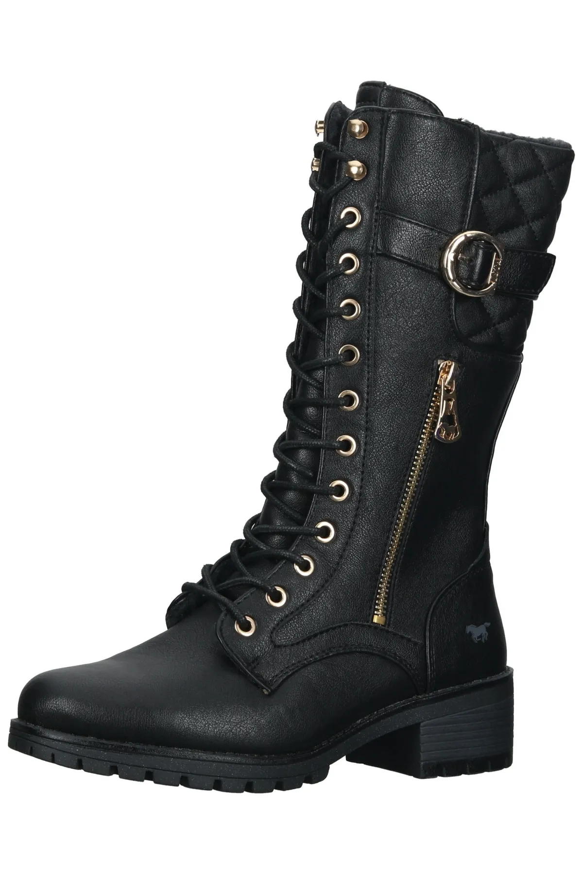 Mustang  Stiefel - Schwarz - Blockabsatz