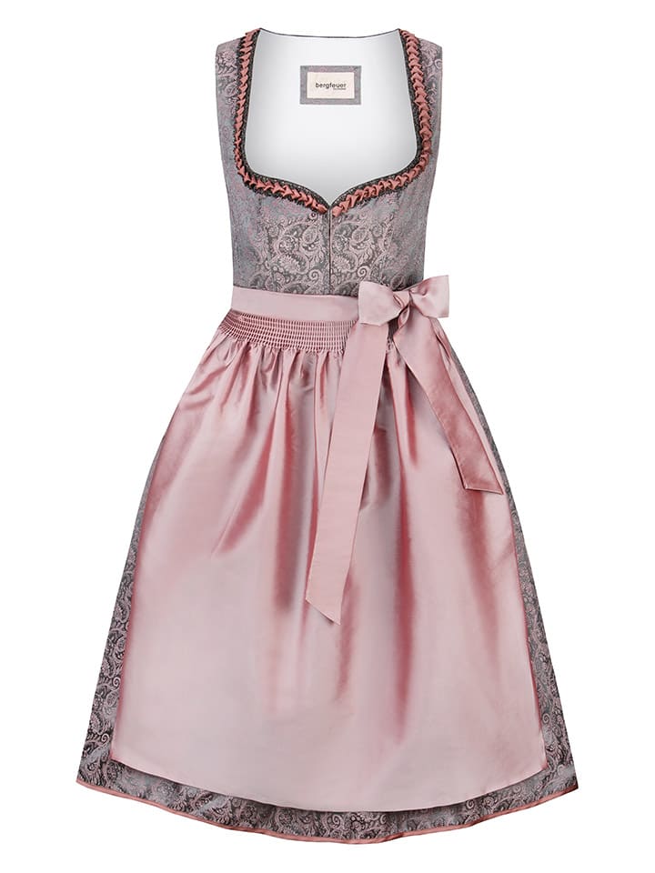 Stockerpoint Dirndl ''Emma'' in Grau/ Rosa günstig kaufen