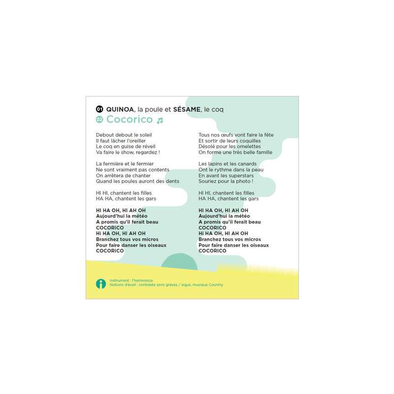 Livre-CD Zanimomusic Chansons à partager entre petits et grands - Joyvox
