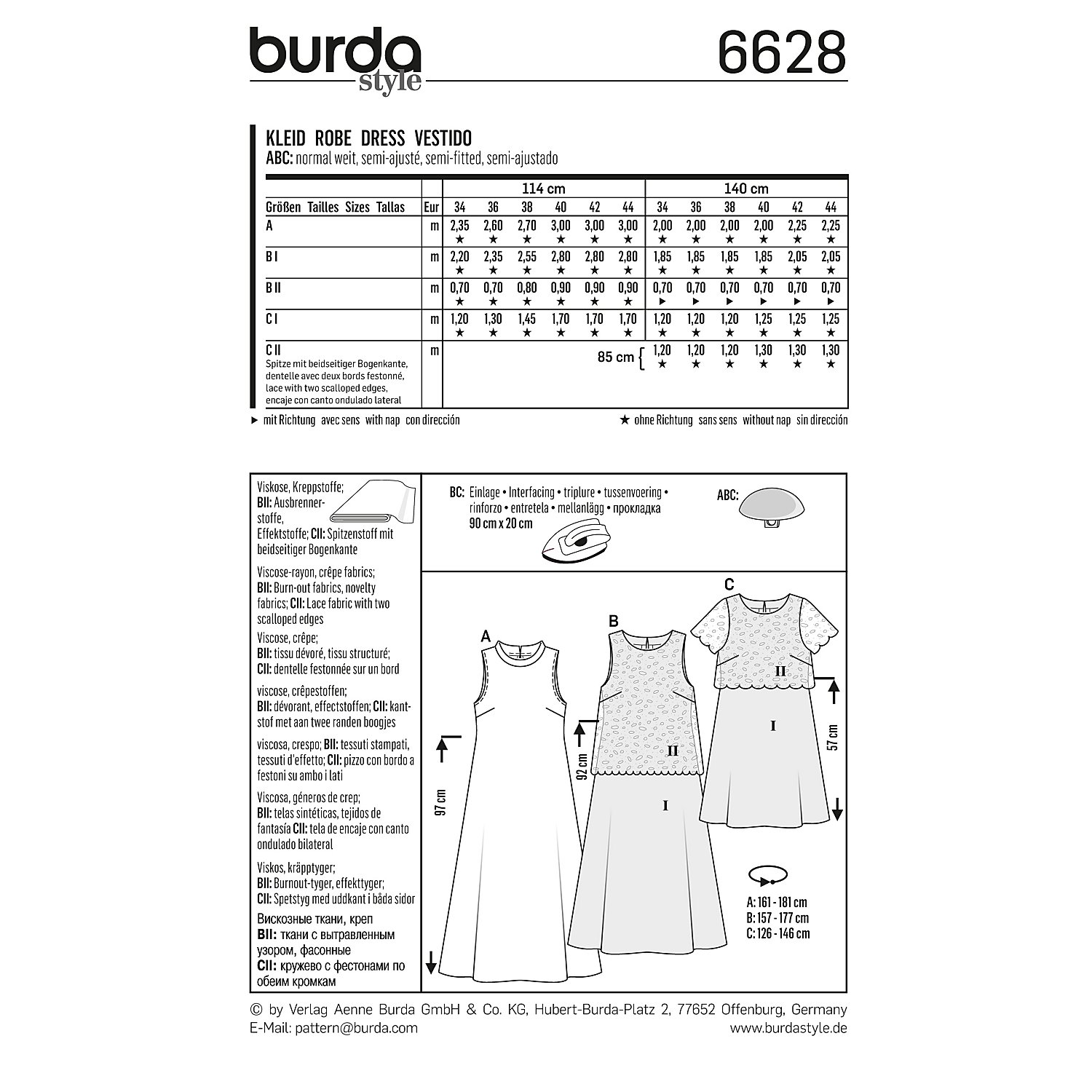 burda Schnitt 6628 
